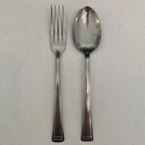 Parkway Stainless USA Dinner Spoon Fork Serving Flatware Silverware Lot Vintage